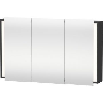 Dulap cu oglinda si iluminare Duravit Ketho 120x75cm grafit mat