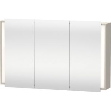 Dulap cu oglinda si iluminare Duravit Ketho 120x75cm taupe mat