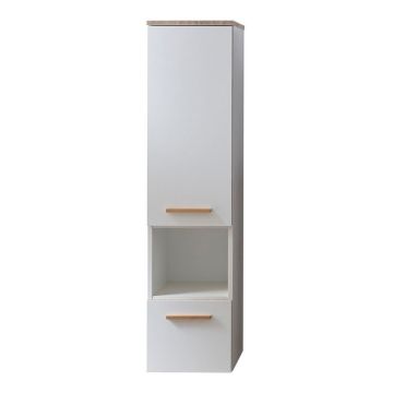 Dulap de baie alb suspendat 30x123 cm Set 923 - Pelipal