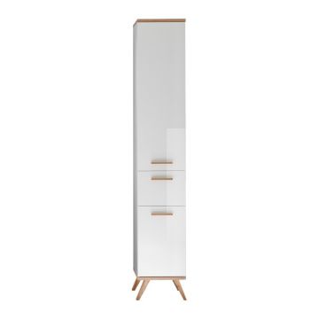 Dulap de baie înalt alb 36x205 cm Set 923 - Pelipal