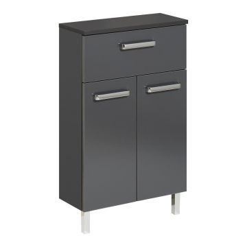 Dulap de baie joasă gri închis 50x81 cm Set 311 - Pelipal