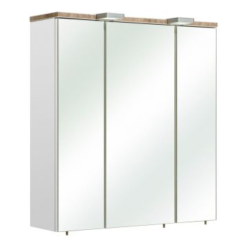 Dulap de baie suspendat alb cu oglindă 65x70 cm Set 923 - Pelipal