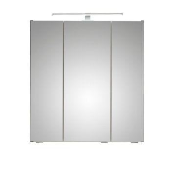Dulap de baie suspendat gri cu oglindă 65x70 cm Set 357 - Pelipal