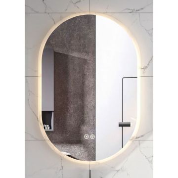 Oglinda ovala cu iluminare LED si dezaburire Fluminia, Dali