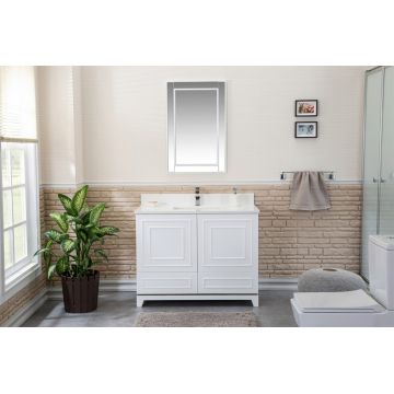 Set mobilier de baie (2 piese), Jussara, Ohio 42, Alb