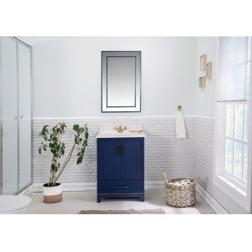 Set mobilier de baie (2 piese), Jussara, Ontario 24, Albastru inchis