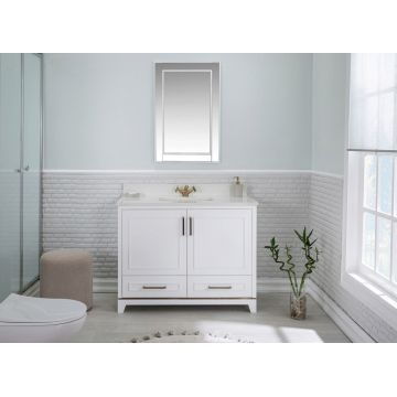 Set mobilier de baie (2 piese), Jussara, Ontario 42, Alb