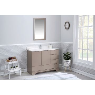 Set mobilier de baie (2 piese), Jussara, Teton 42, Cappuccino