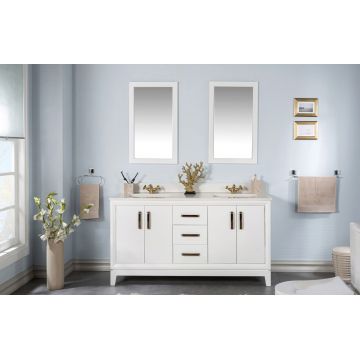 Set mobilier de baie (3 piese), Jussara, Michigan 60, Alb